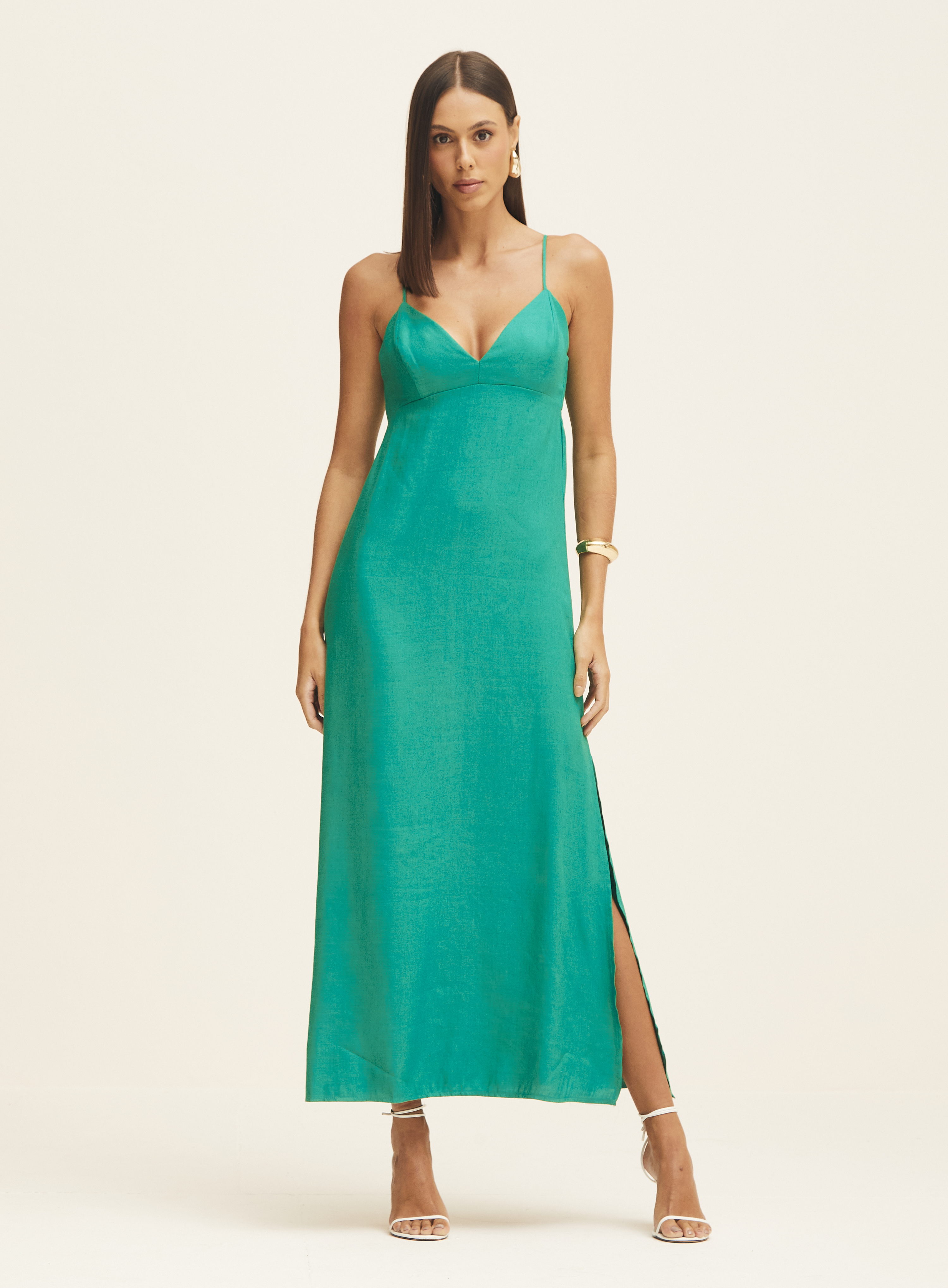 VESTIDO LINHO G BEGE PILAR