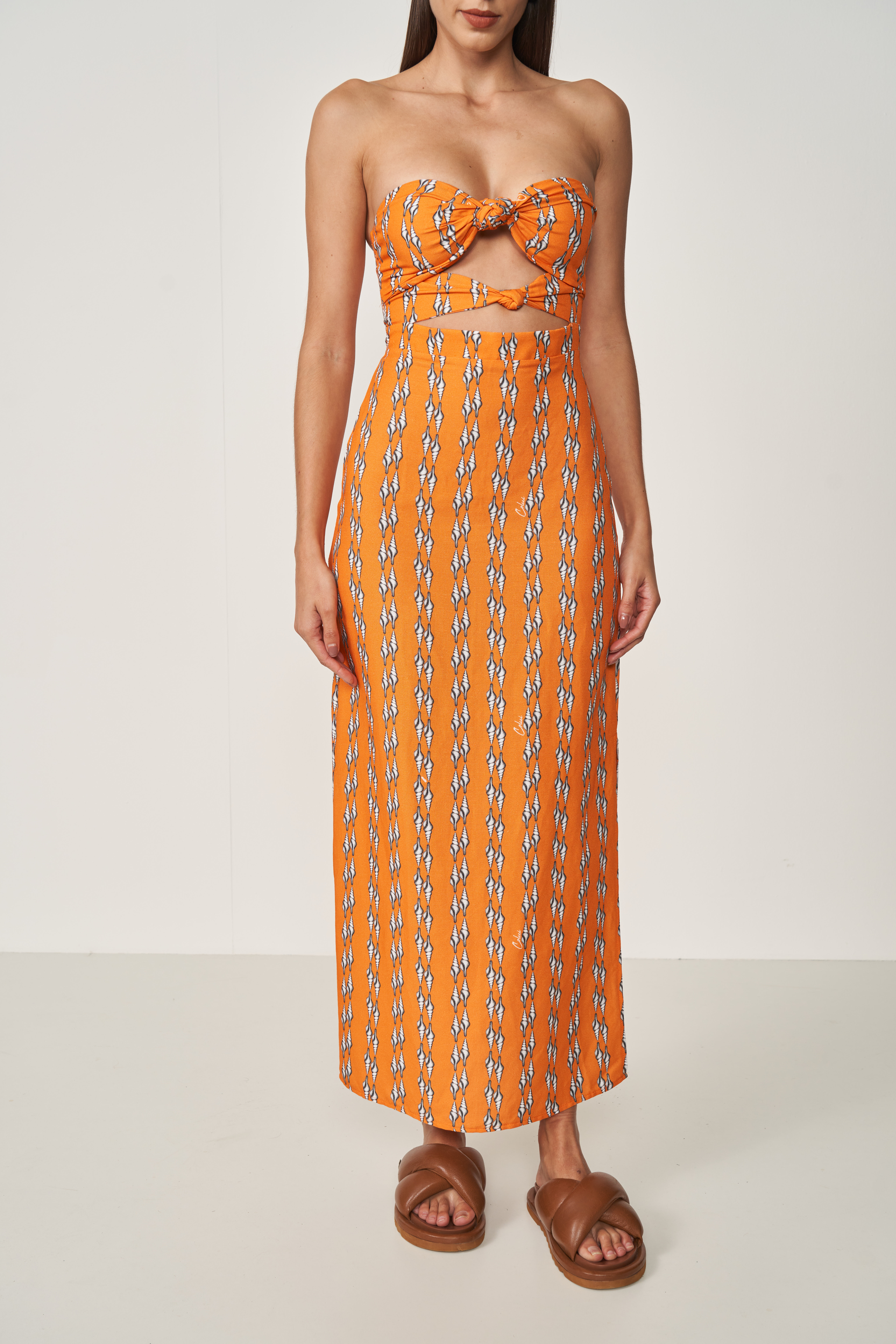 VESTIDO LINHO ESTAMPADO M BARUCH CONCHACO