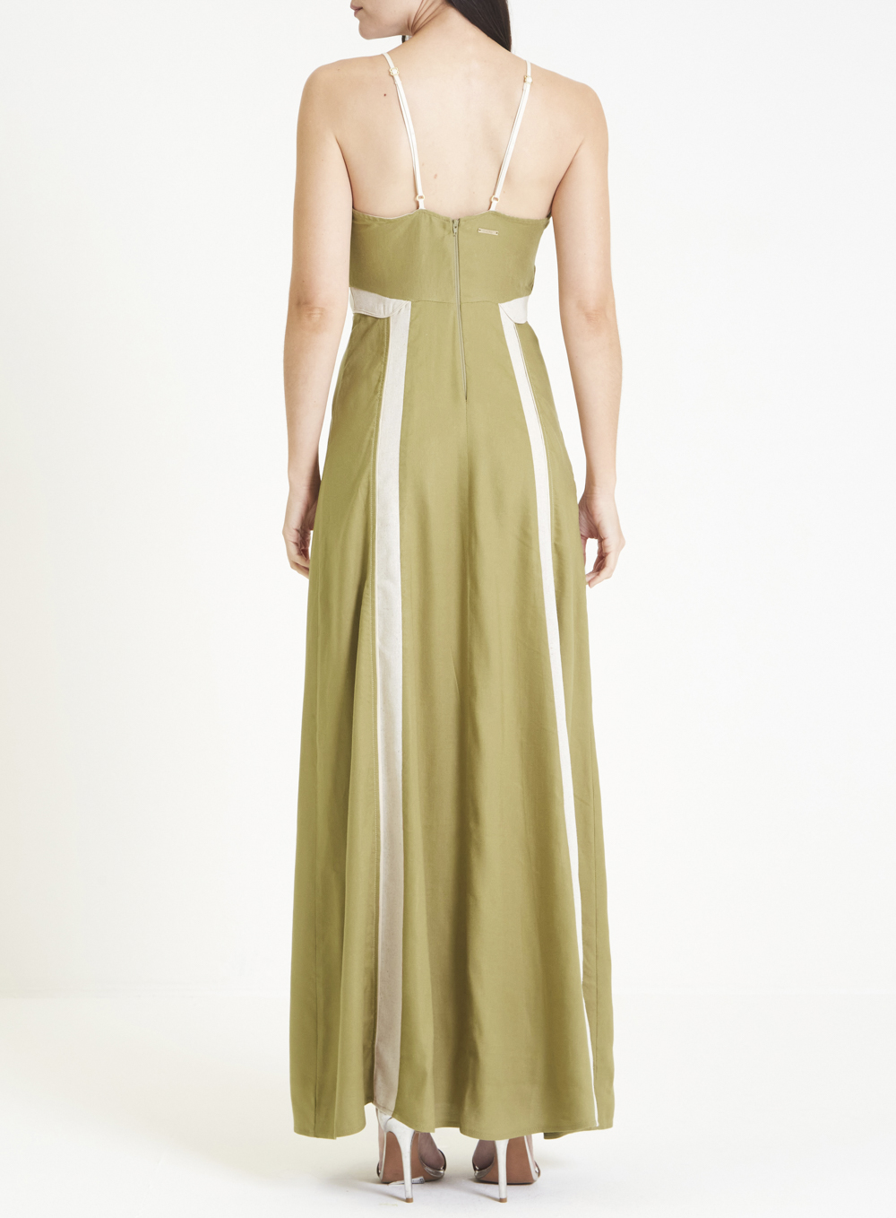 VESTIDO LINHO 36 BEGE TIGER