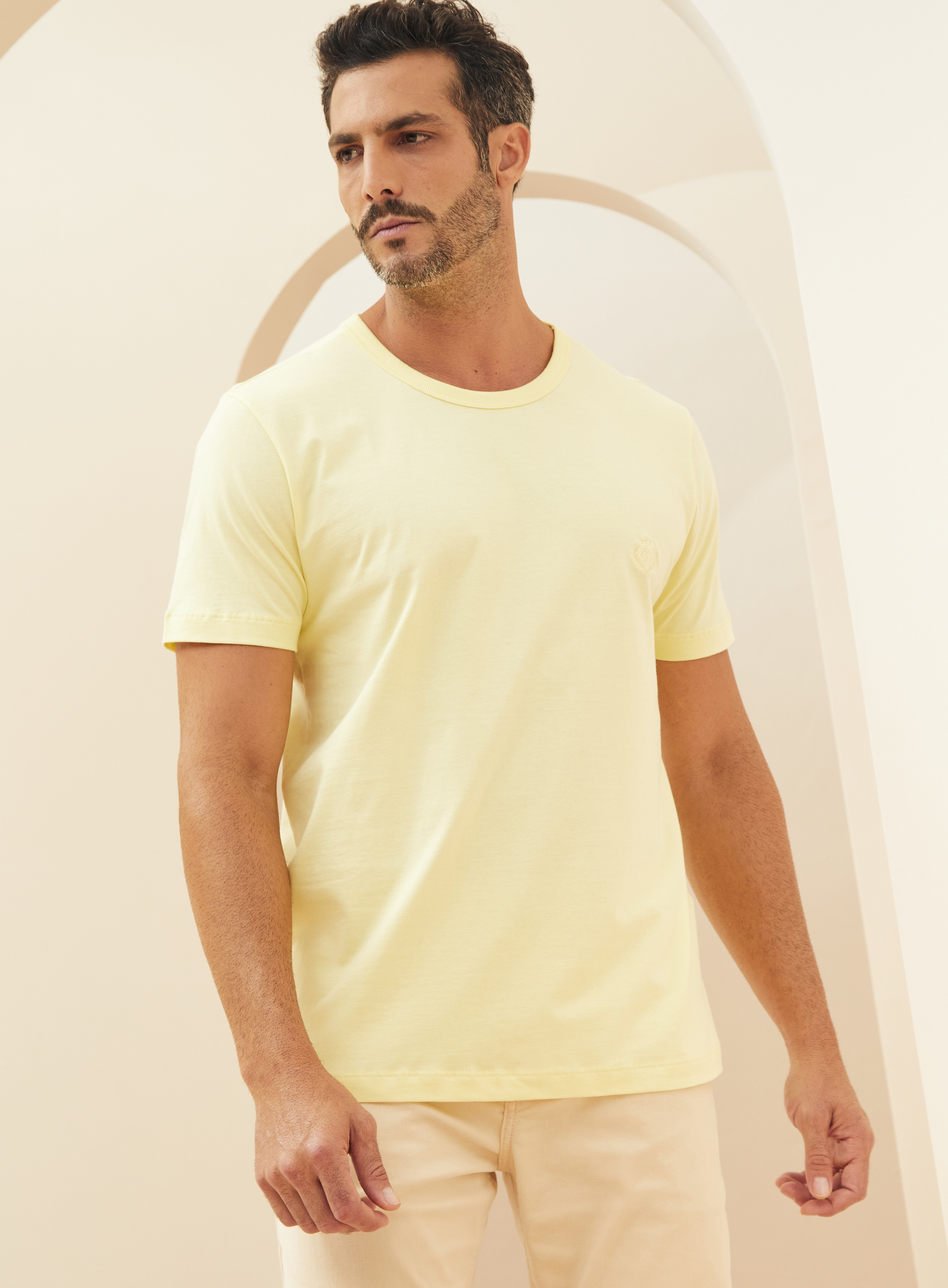 CAMISETA FORUM M AMARELO SOLE