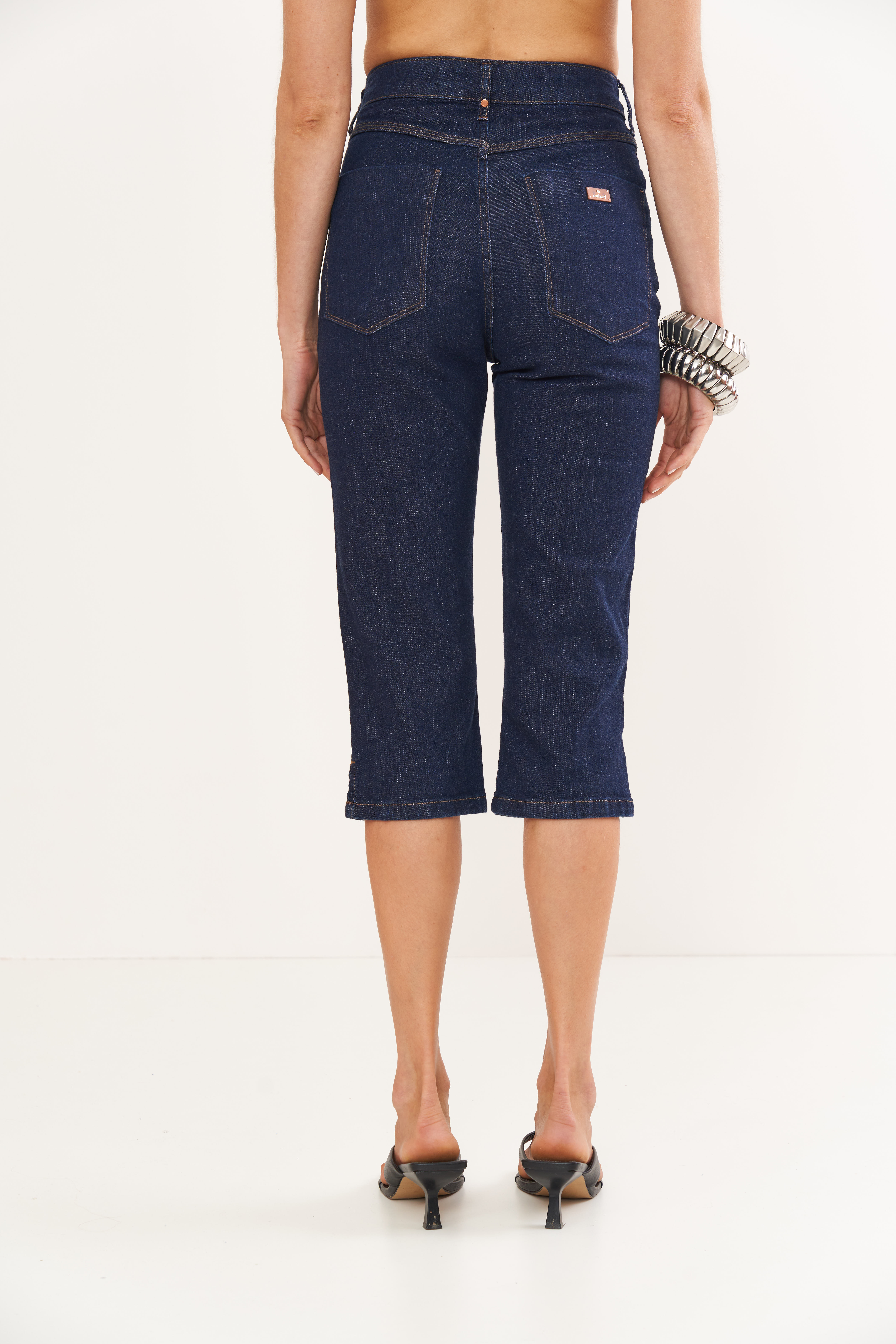 CALÇA JEANS CAPRI 34 INDIGO