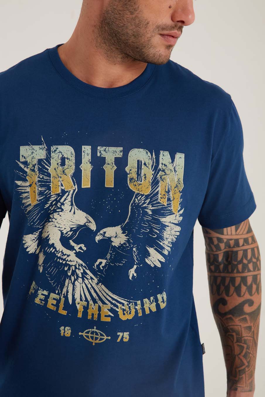 CAMISETA ESTAMPADA M AZUL MOONDUST