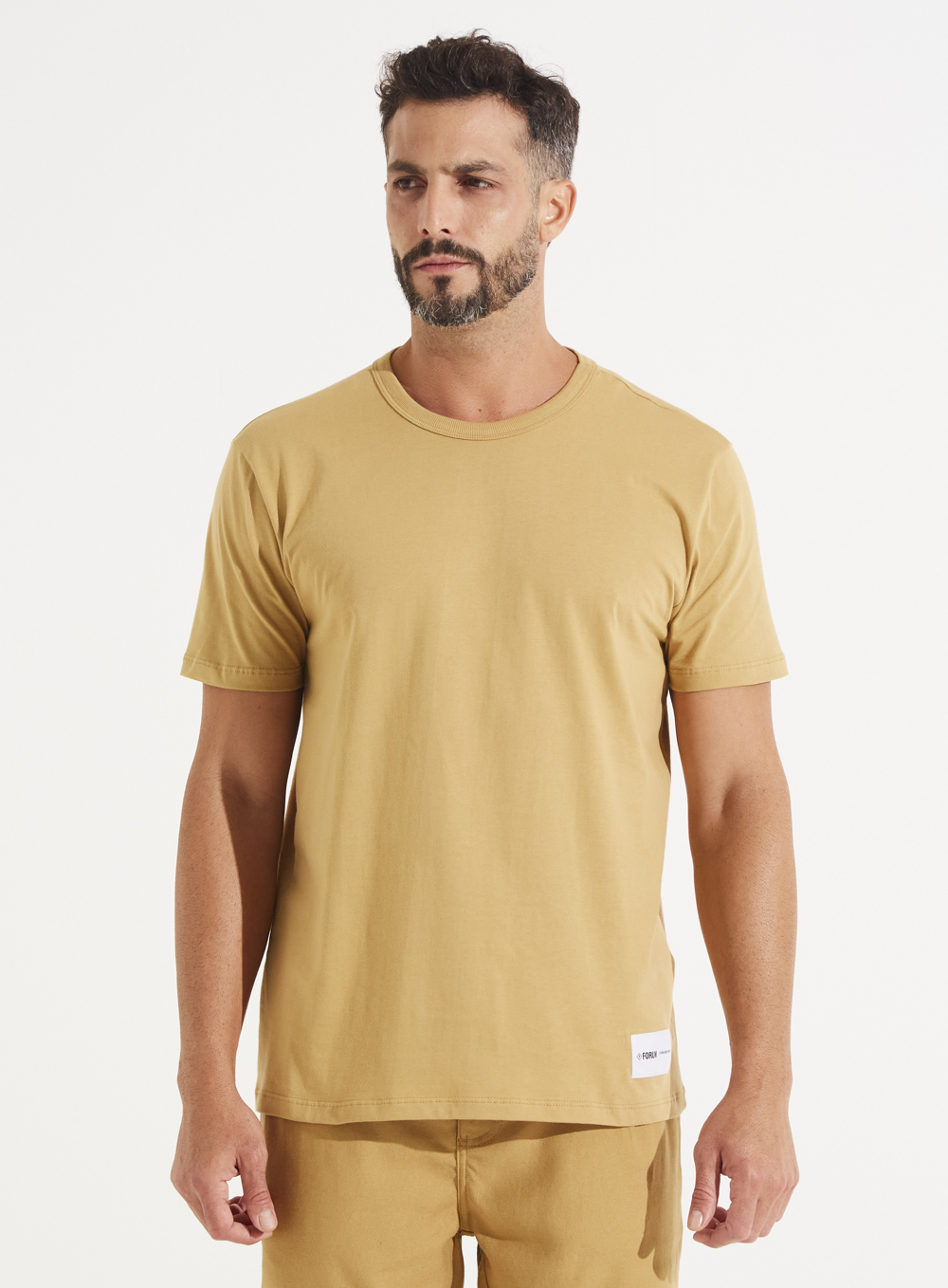 CAMISETA FORUM M BEGE SOYBEAN