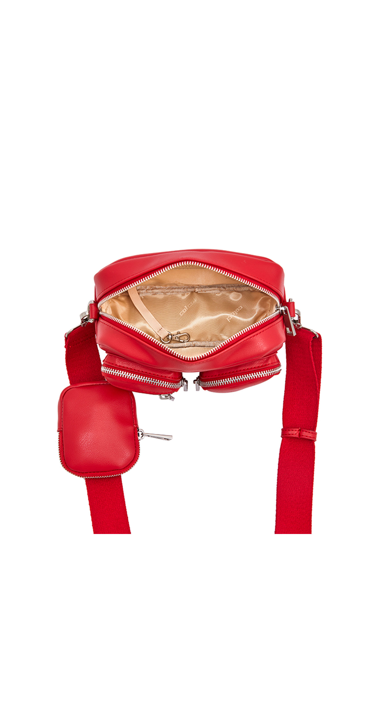 BOLSA COLCCI FEM CAMERA BAG CARGO LIS U CARAMELO