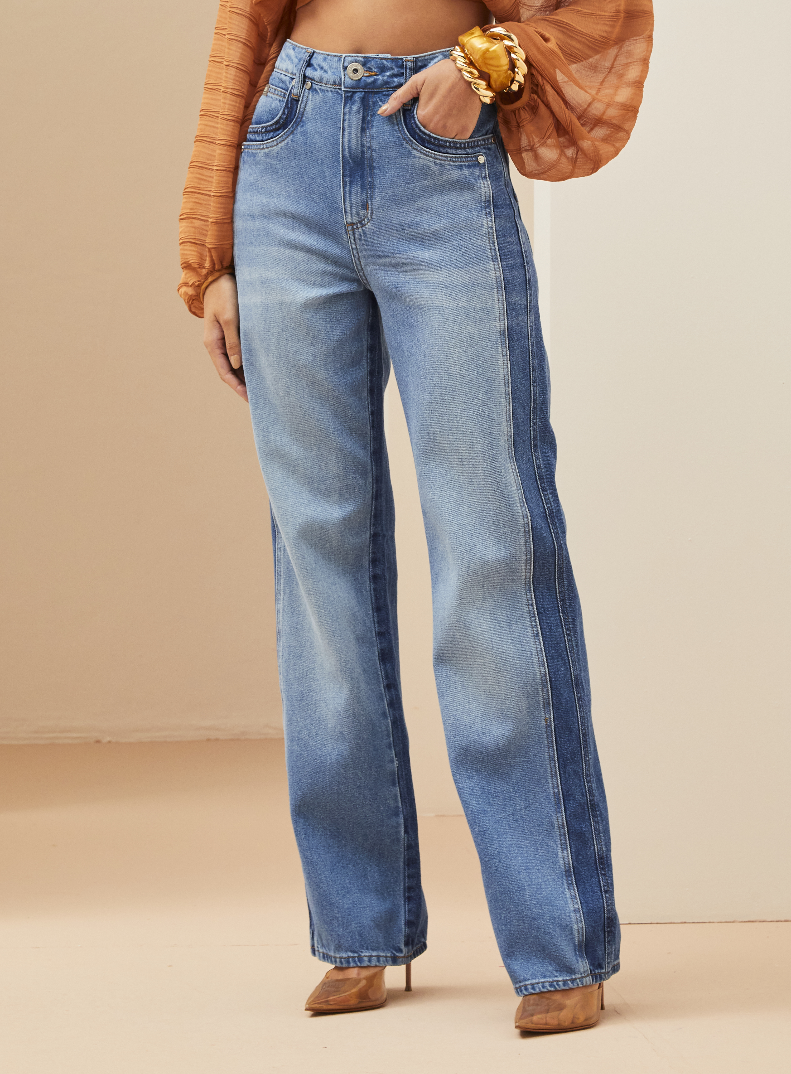 CALÇA JEANS BELLA 44 INDIGO