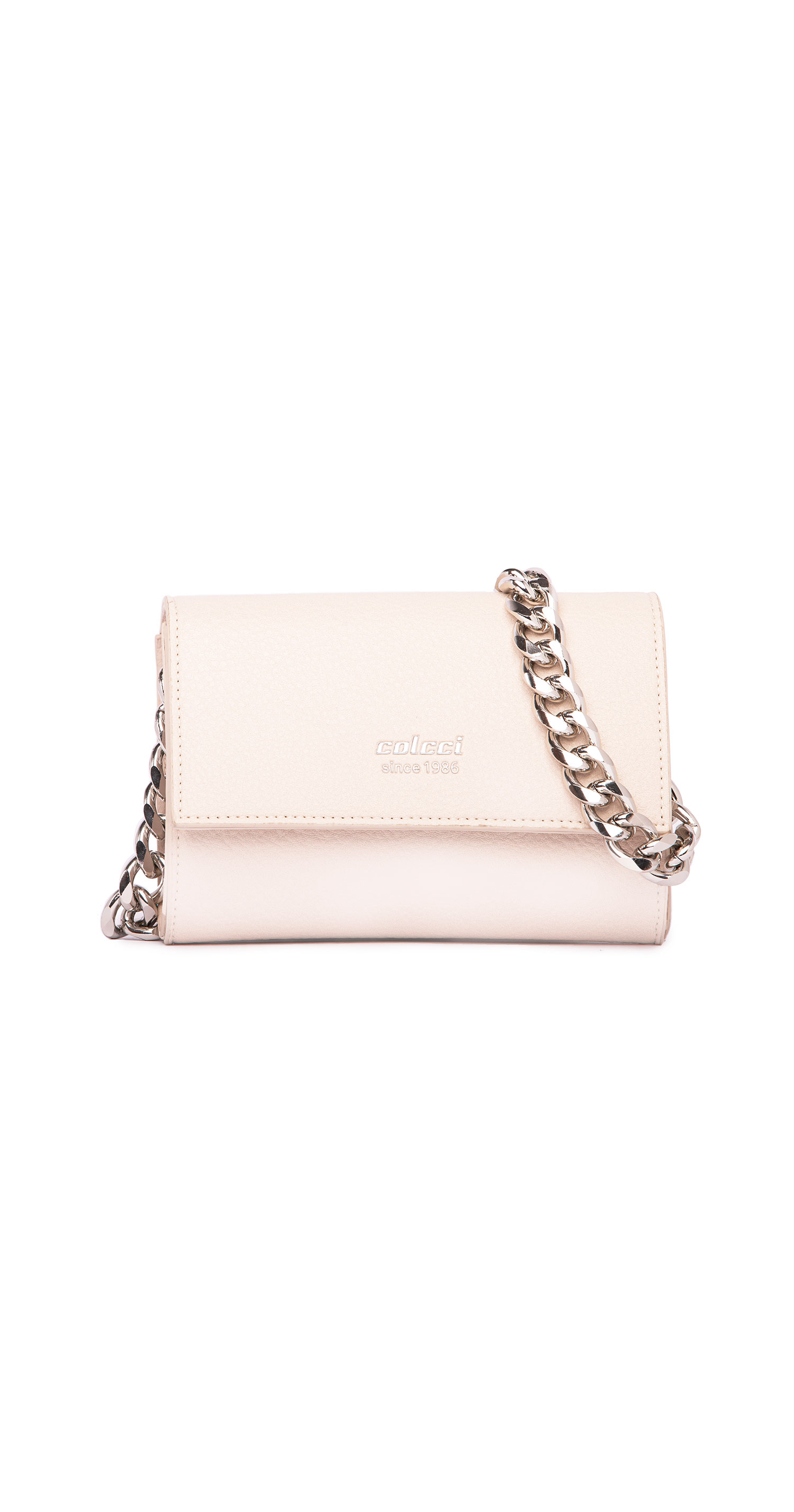 BOLSA COLCCI FEM CROSSBODY TEXTURA U BRONZE