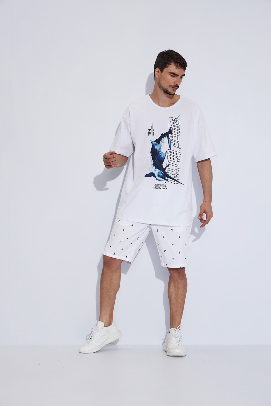 CAMISETA ESTAMPADA M BRANCO