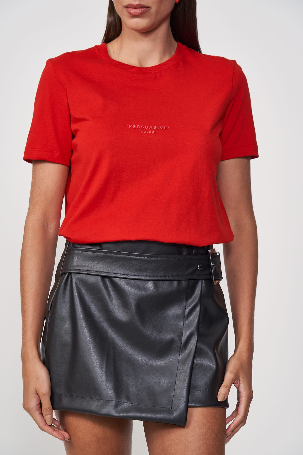 CAMISETA COLCCI M VERMELHO SPARKLY