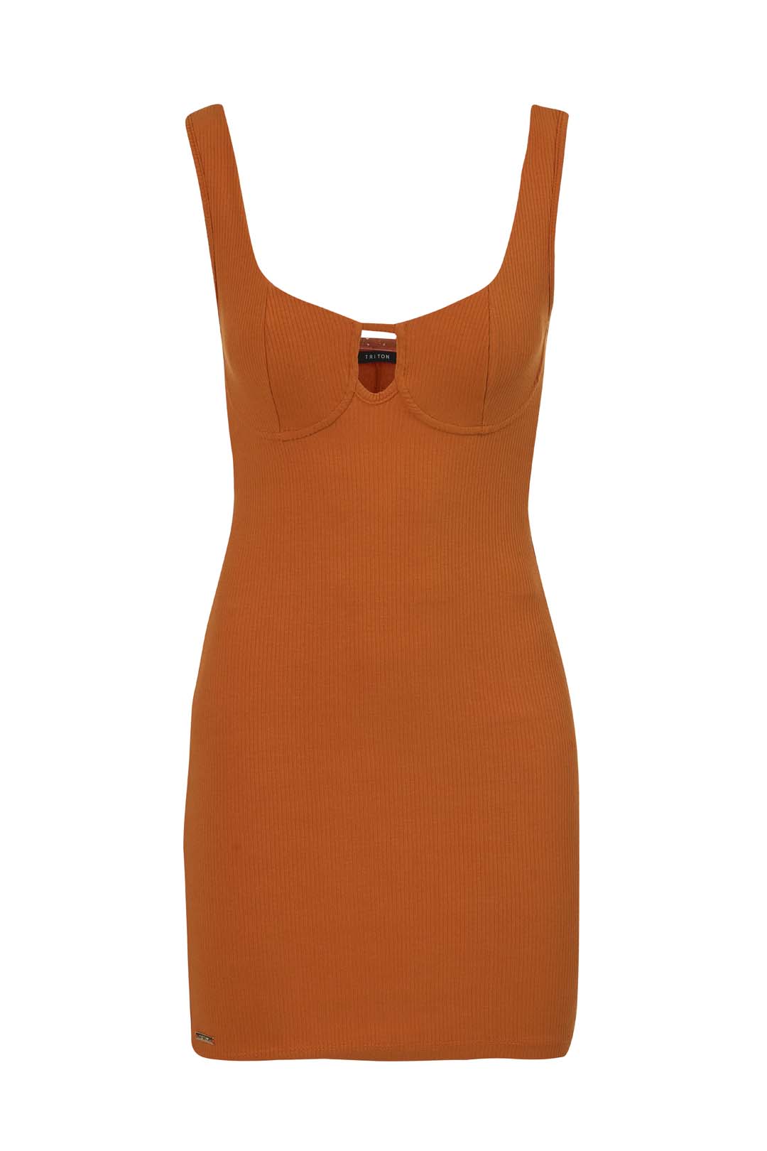 VESTIDO CANELADO M PRETO