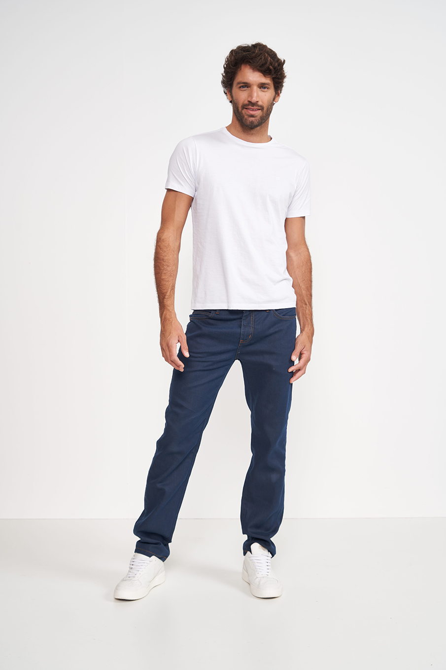 CALÇA JEANS ALEX SLIM 48 INDIGO