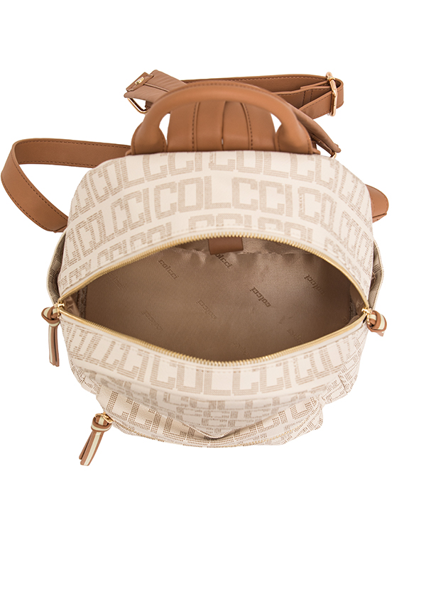 MOCHILA COLCCI FEM MONOGRAMA U CAFE