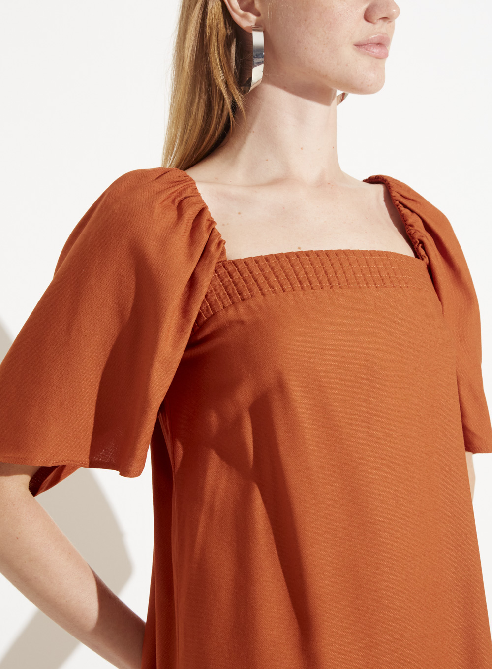 VESTIDO FORUM M MARROM BURNT