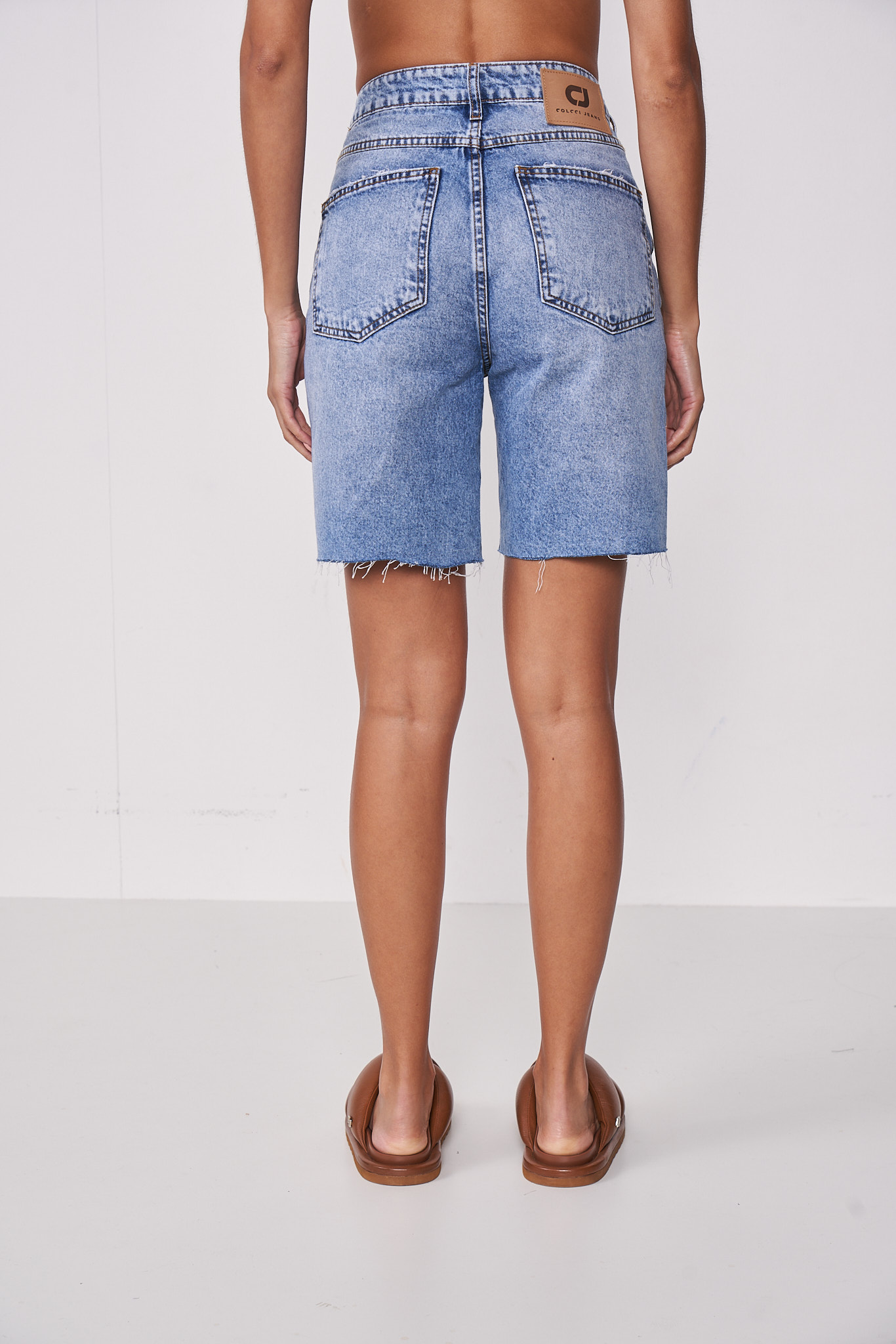 BERMUDA JEANS JOANA 34 INDIGO
