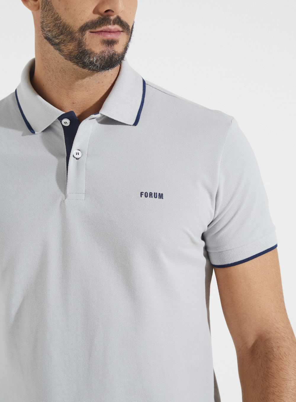 POLO FORUM M CINZA PEWTER