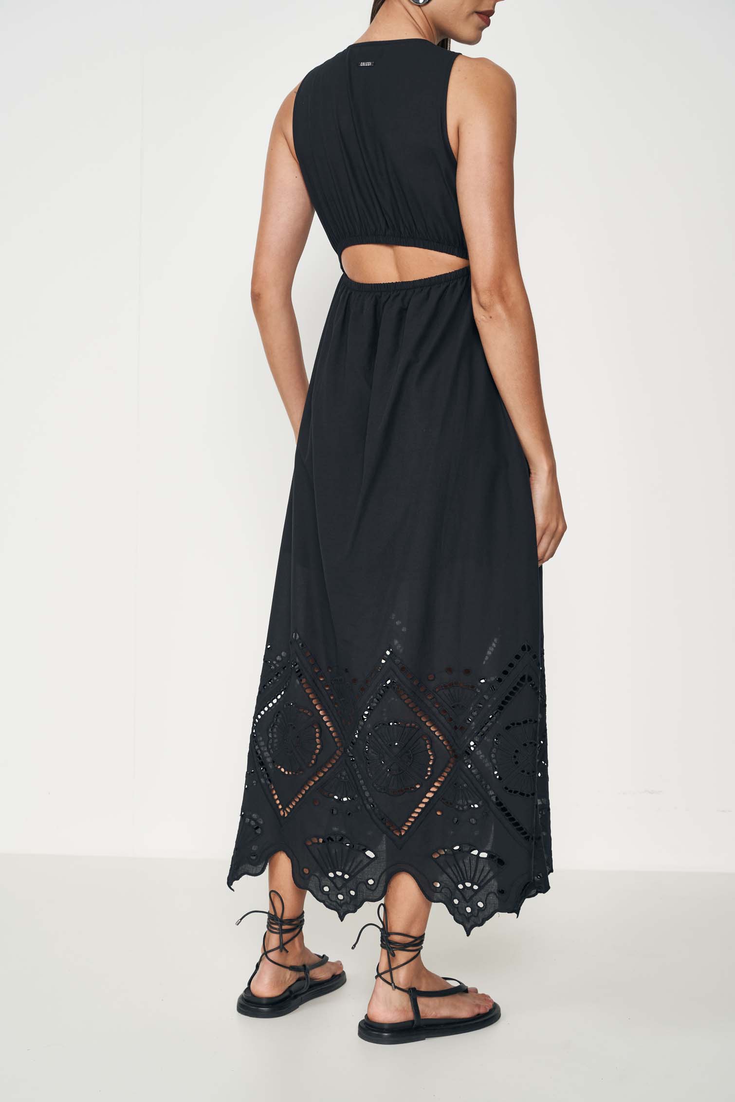 VESTIDO BORDADO G PRETO
