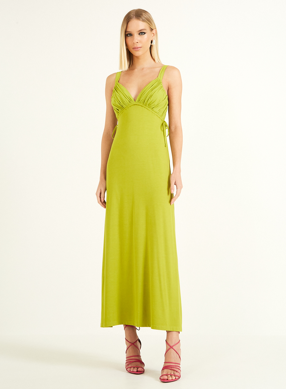 VESTIDO DETALHE LINHO M ROSA AYLA