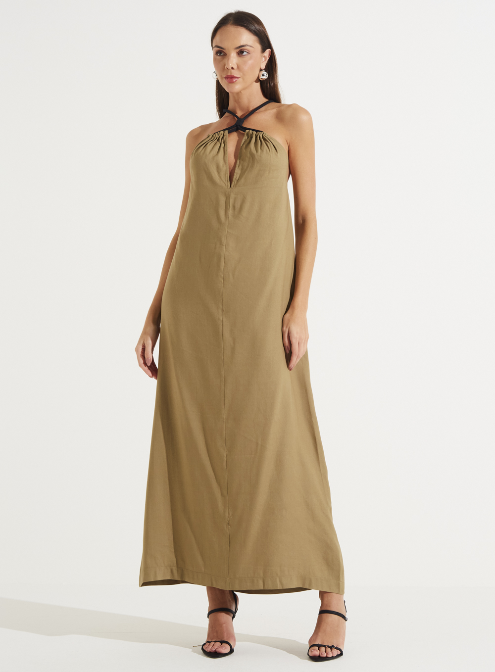 VESTIDO LINHO M BEGE MISK
