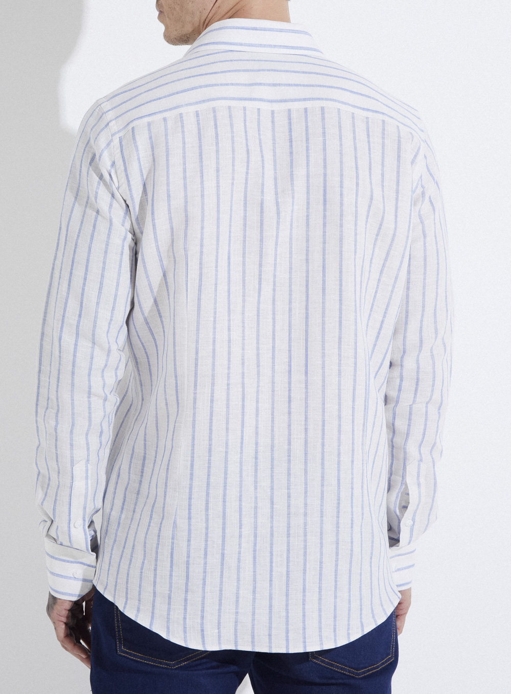 CAMISA LINHO LISTRADA SLIM FIT 5 LISTRADO
