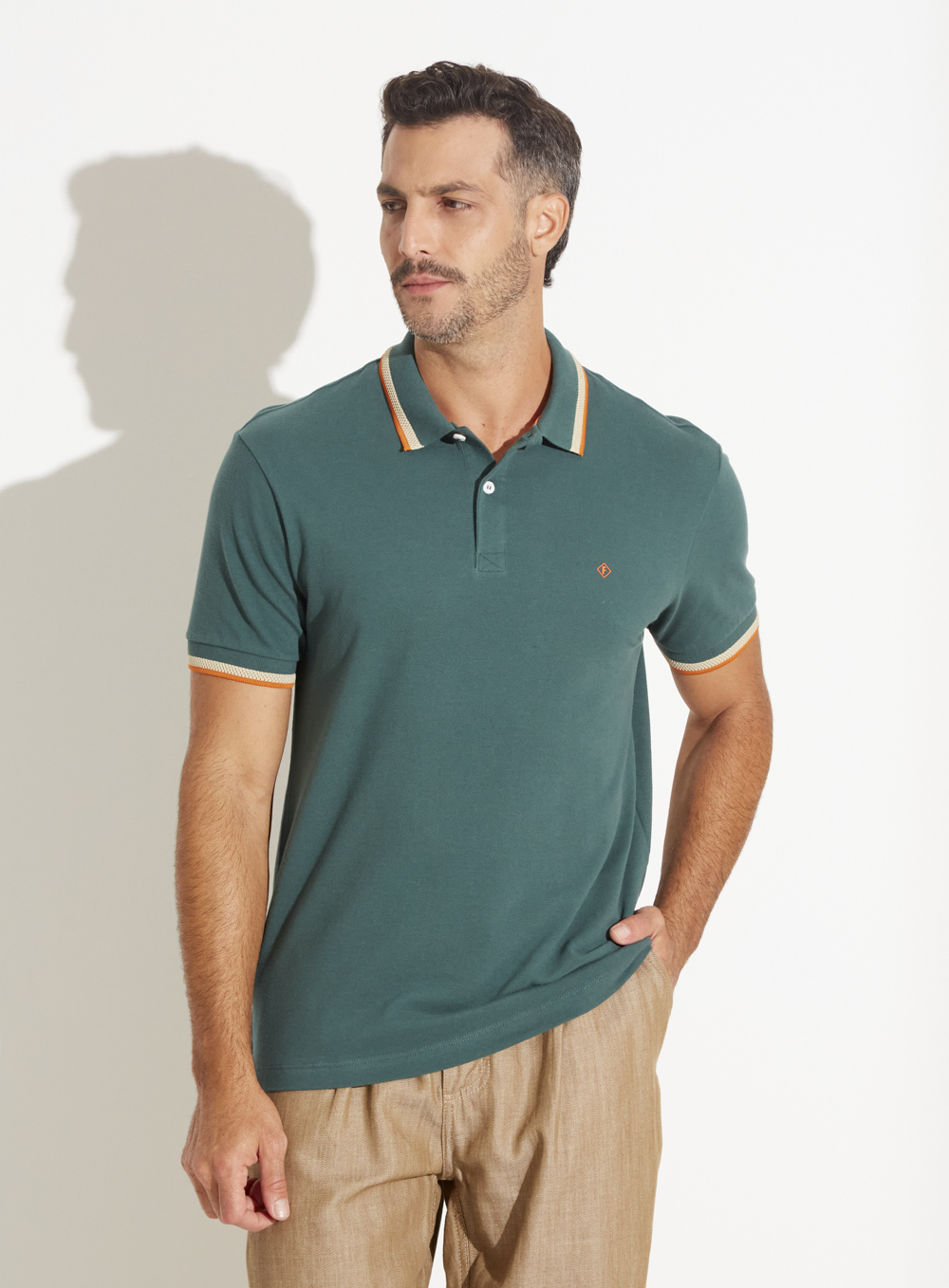 POLO FORUM M VERDE MALACHITE