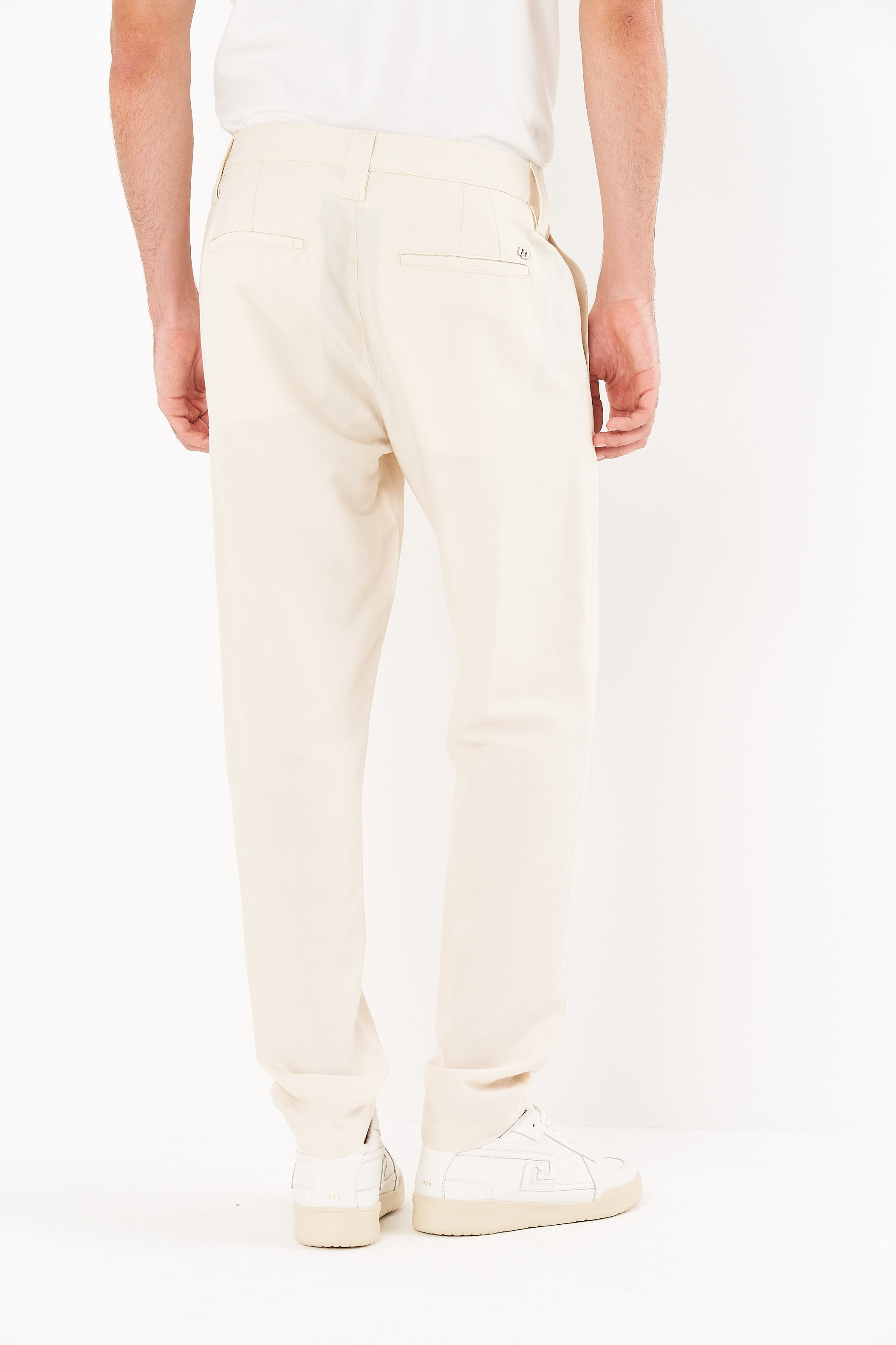 CALÇA LINHO 38 BEGE ITALIAN