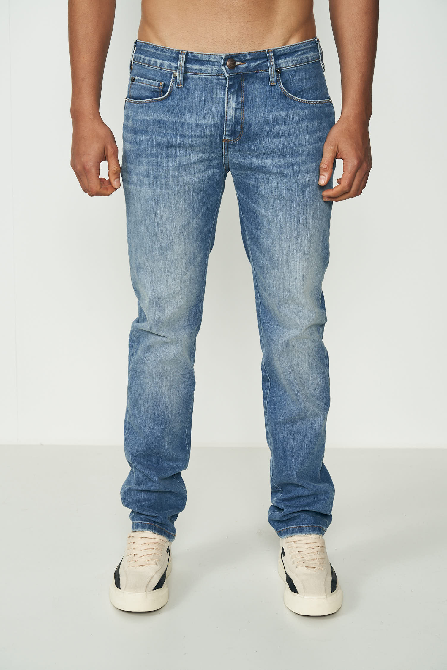 CALÇA JEANS ALEX SLIM 46 INDIGO