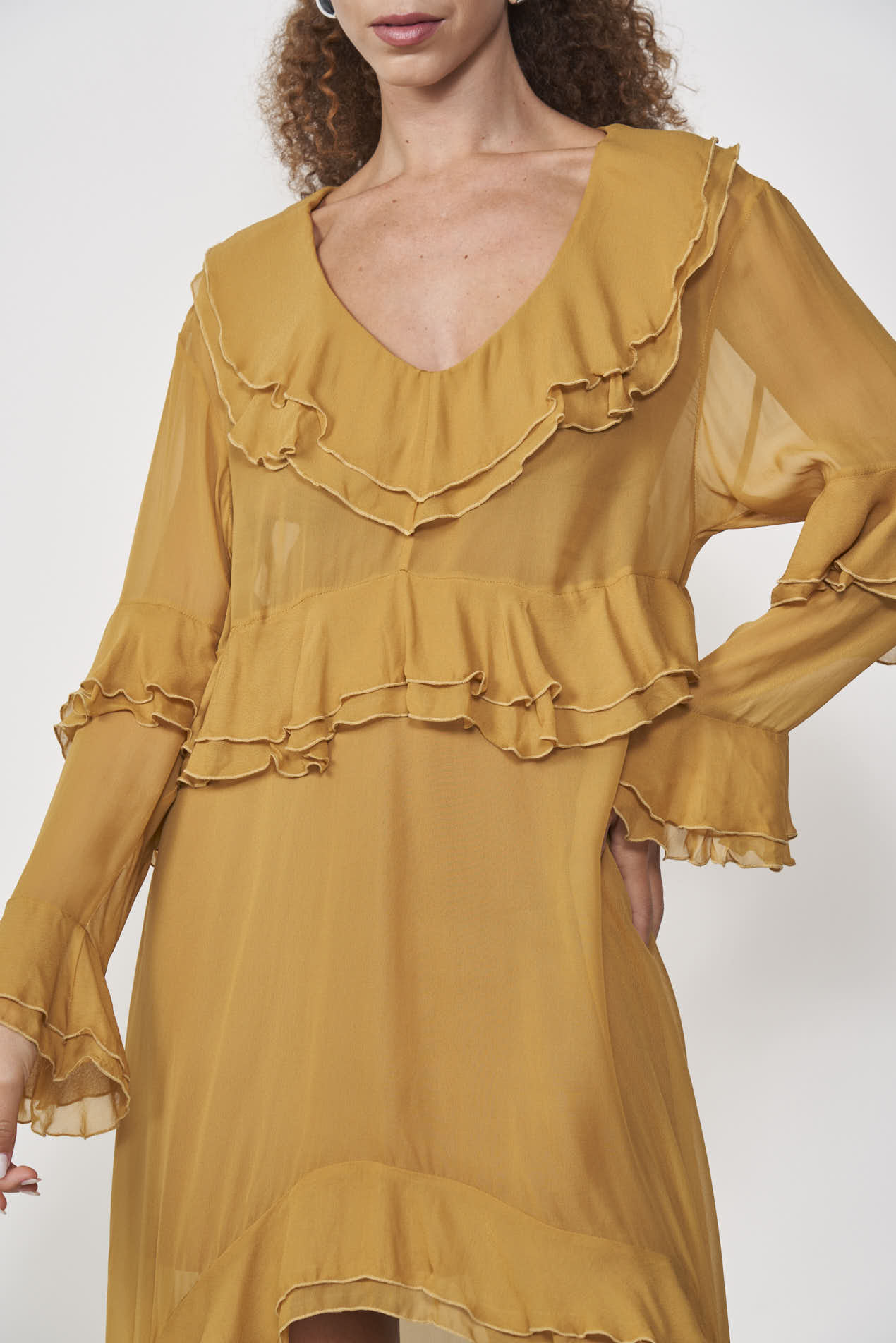 VESTIDO COLCCI M MARROM EBBELA