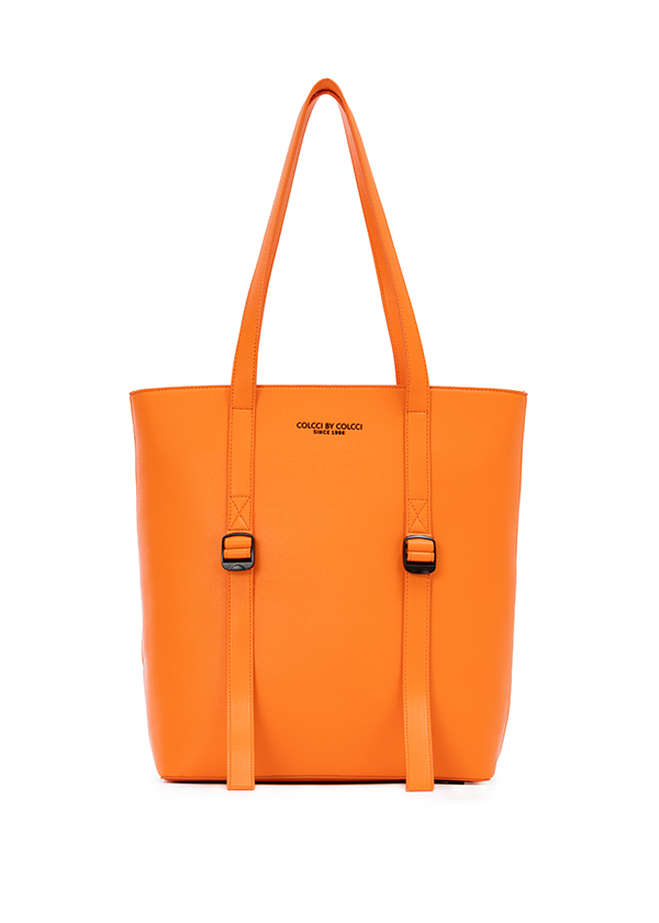 BOLSA FEM COLCCI SHOPPING BAG FIVELA U LARANJA YAM