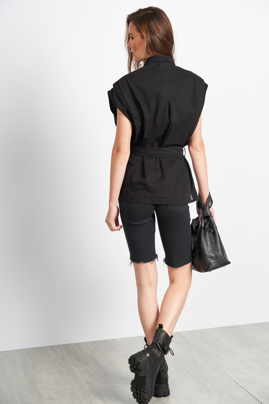 BERMUDA JEANS BIA 38 IND.PRETO