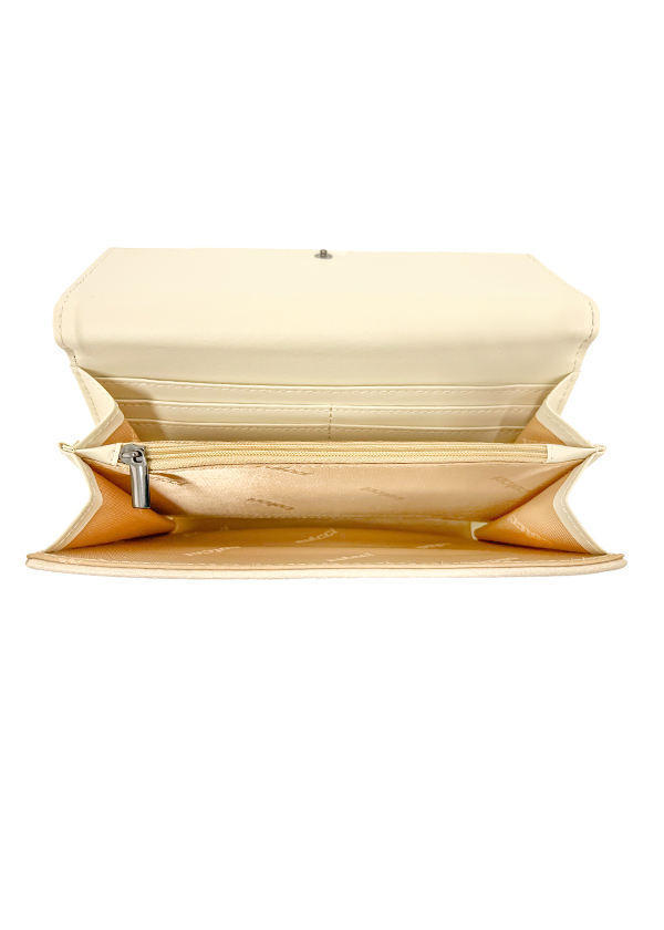 CARTEIRA FEM COLCCI TEXTURA U LARANJA RUSSET