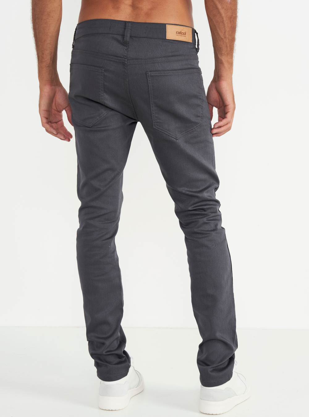 CALÇA SARJA FELIPE SKINNY 48 CINZA MOONQUAKE