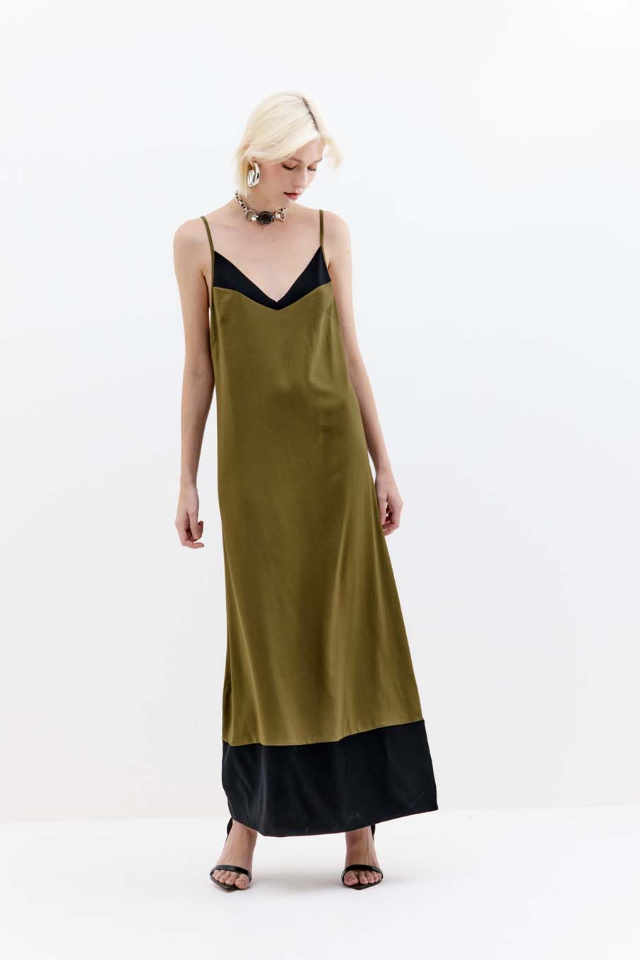 VESTIDO TRITON P VERDE/PRETO