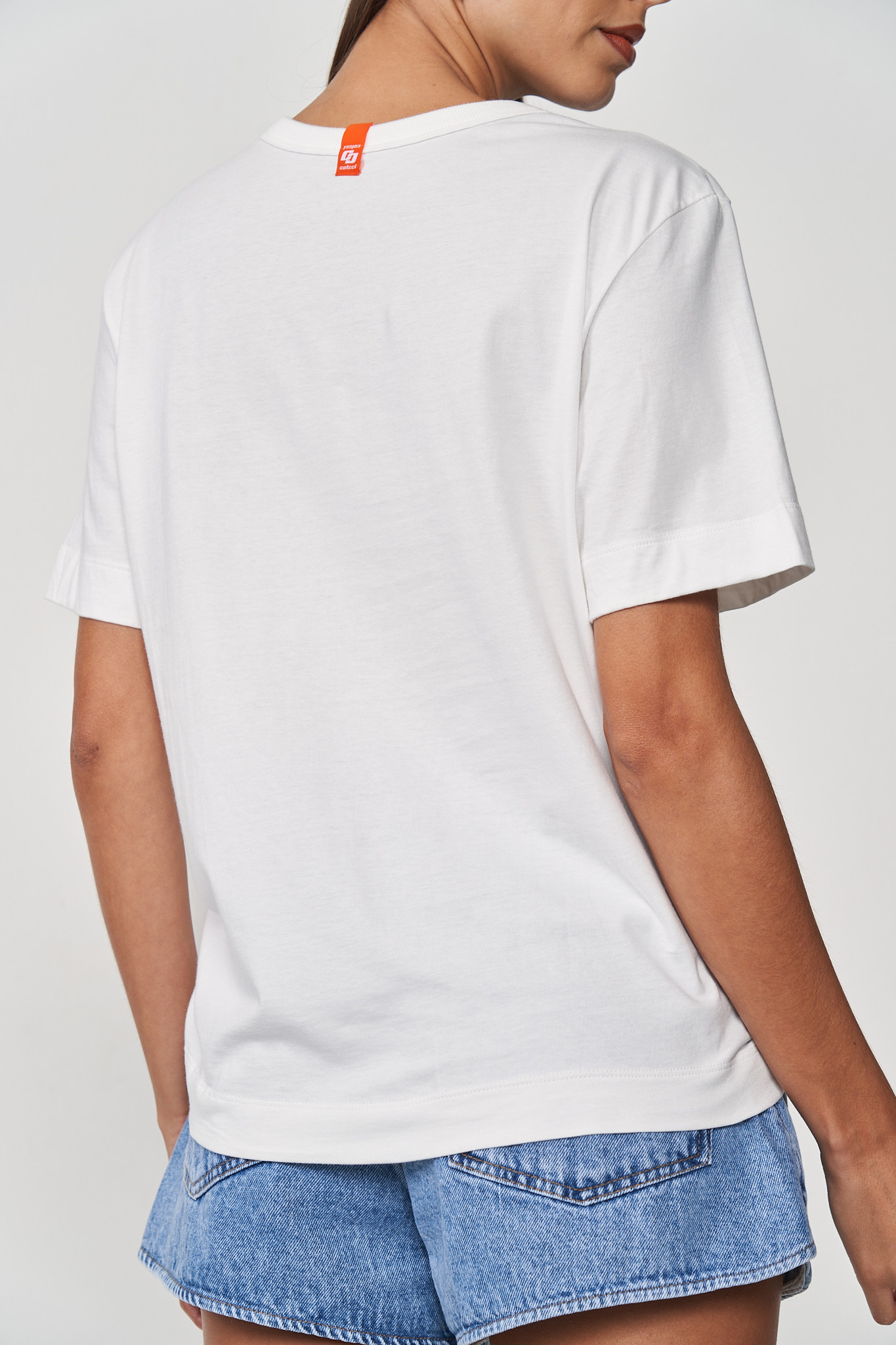CAMISETA ESTAMPADA P LARANJA PURPURI