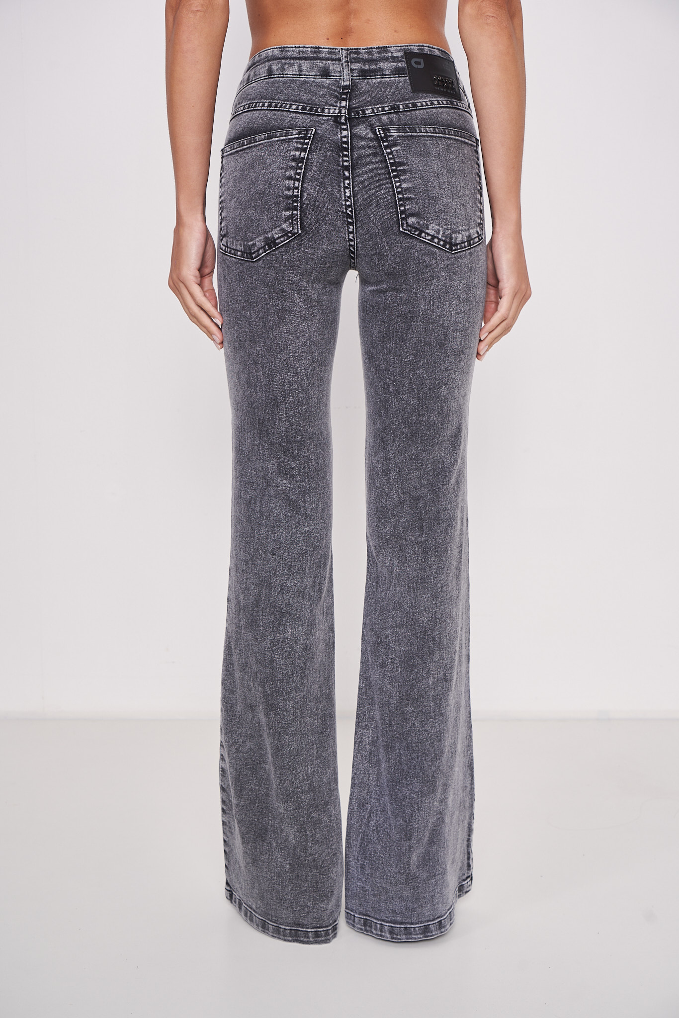 CALÇA JEANS FLARE 42 IND.PRETO