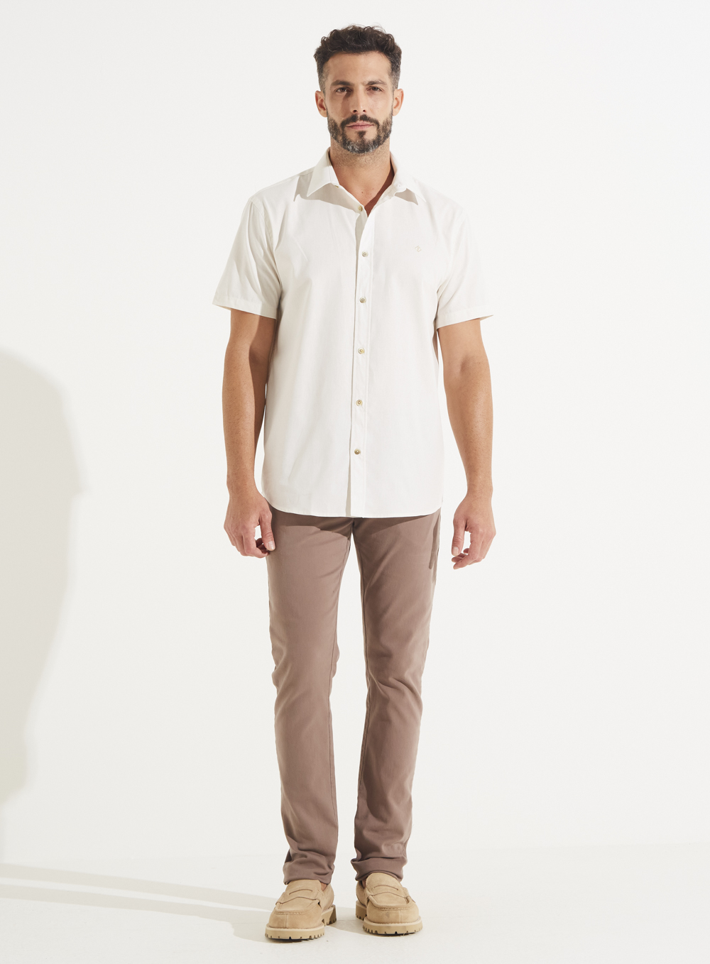 CAMISA RELAX XGG BEGE ITALIAN