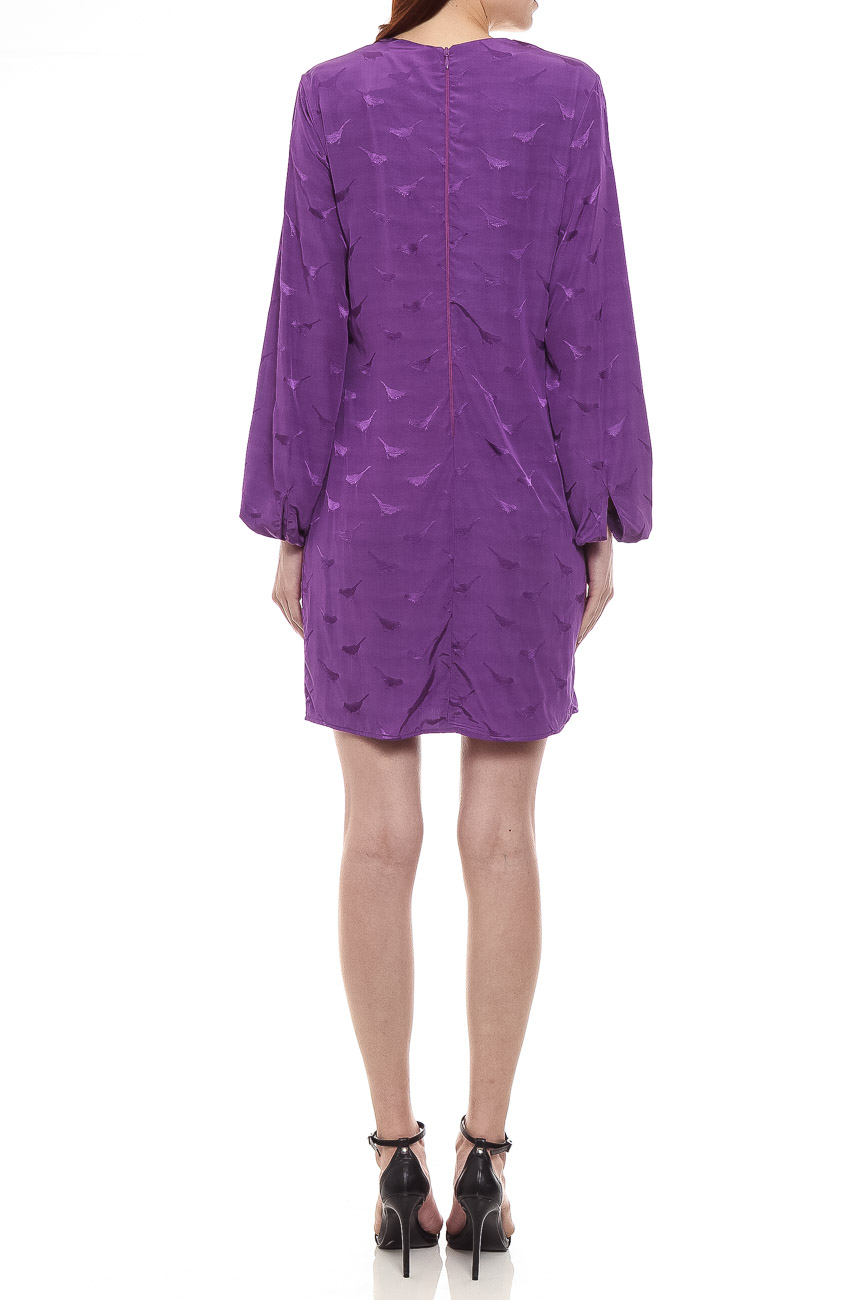 VESTIDO CURTO COLCCI 42 ROXO BERTHA