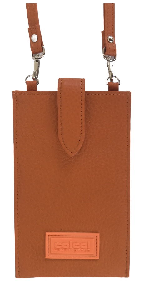 BOLSA FEM PEQ. COURO COLCCI U LARANJA CAMPANA
