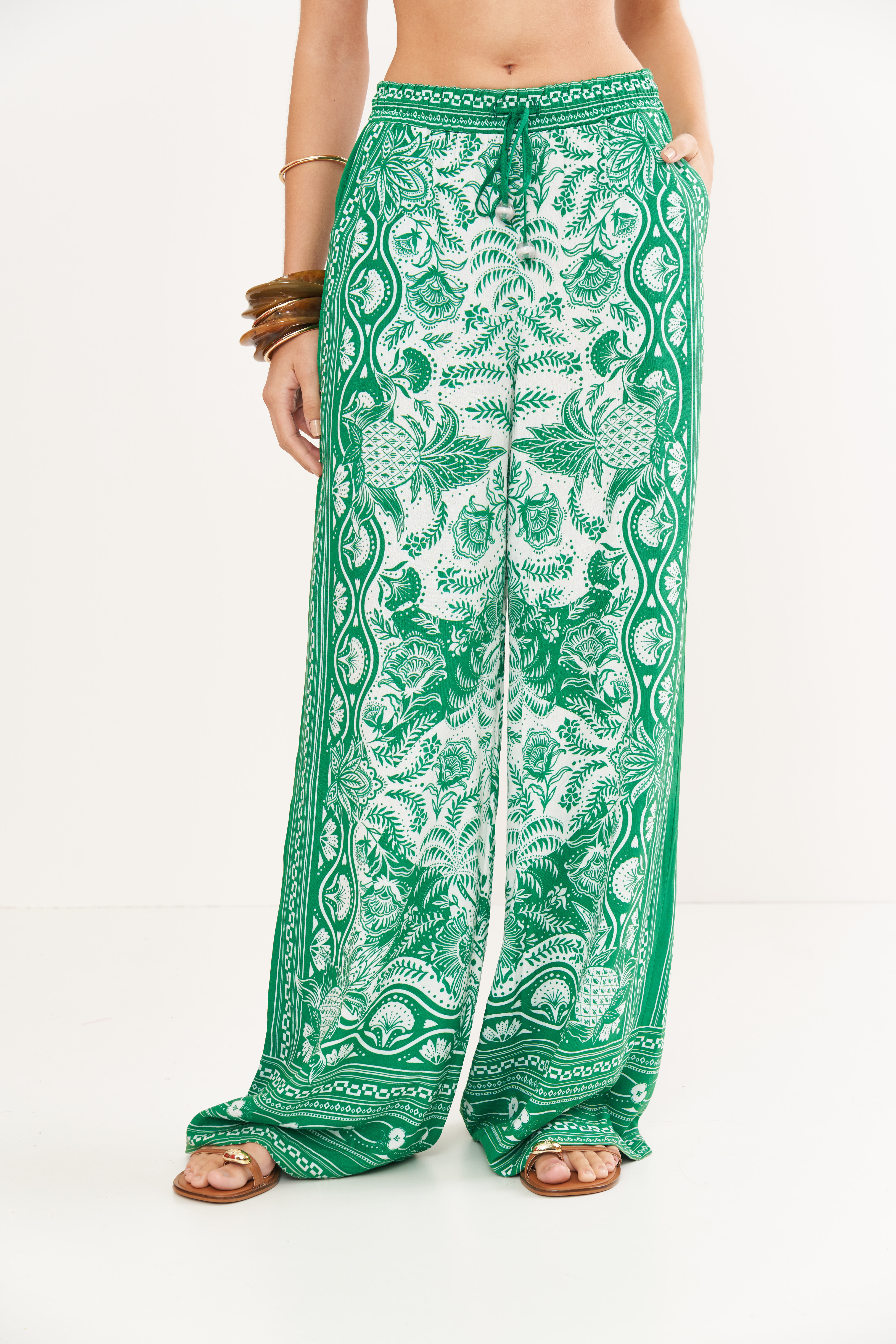 CALÇA ESTAMPADA M TROP.RESORT II