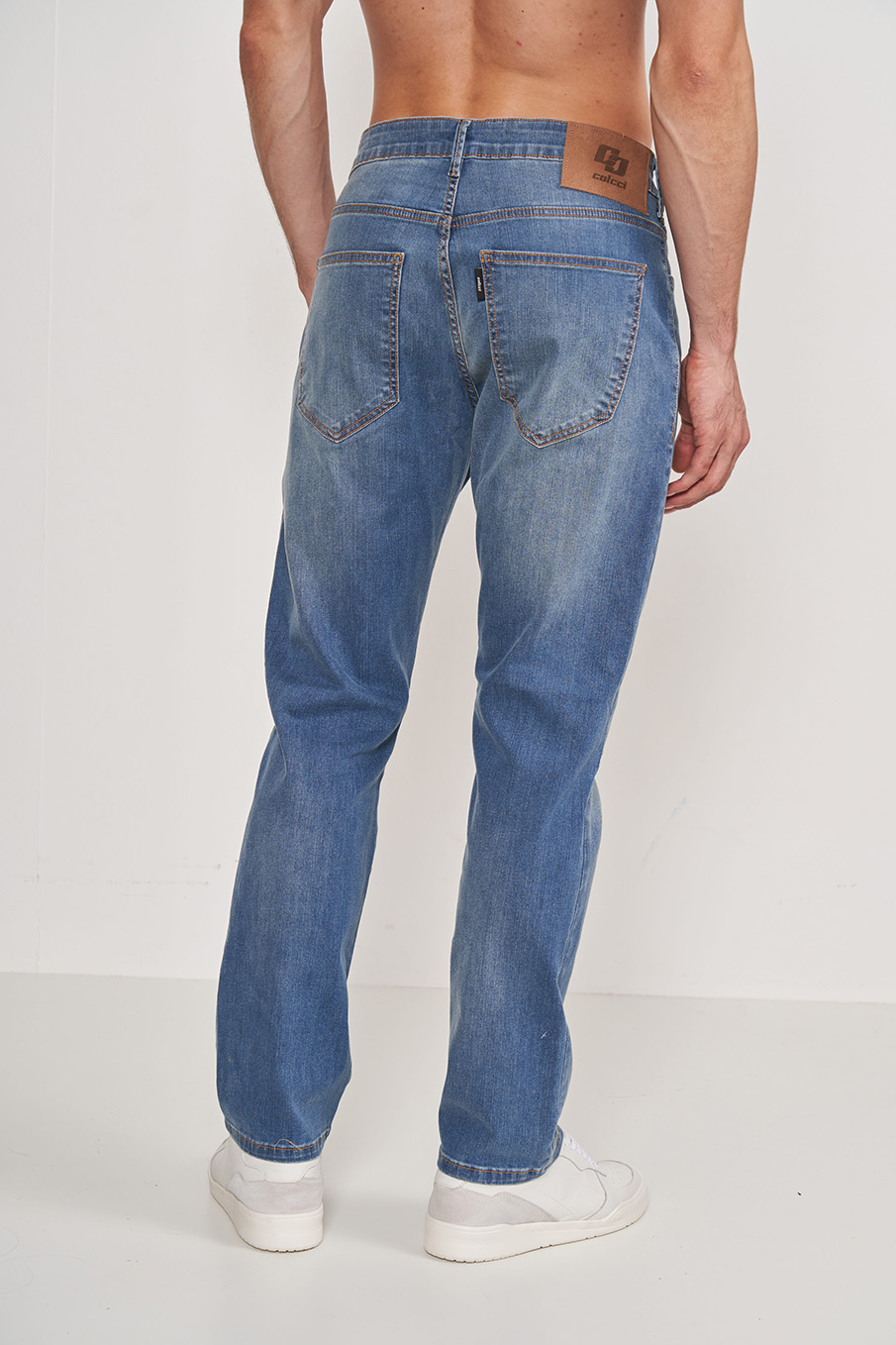 CALÇA JEANS RETA 46 INDIGO