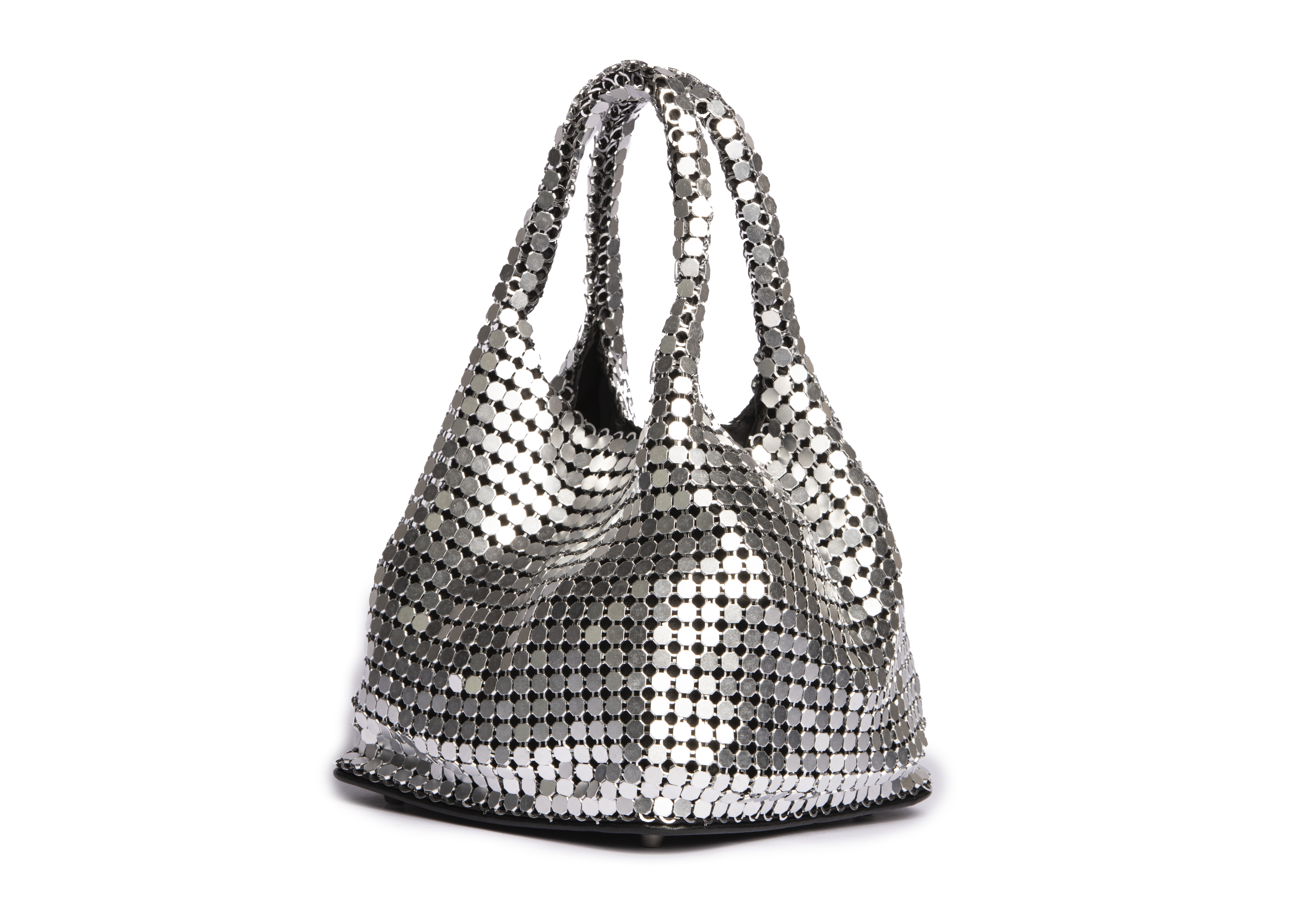 BOLSA COLCCI FEM BUCKET MALHA METAL U NIQUEL