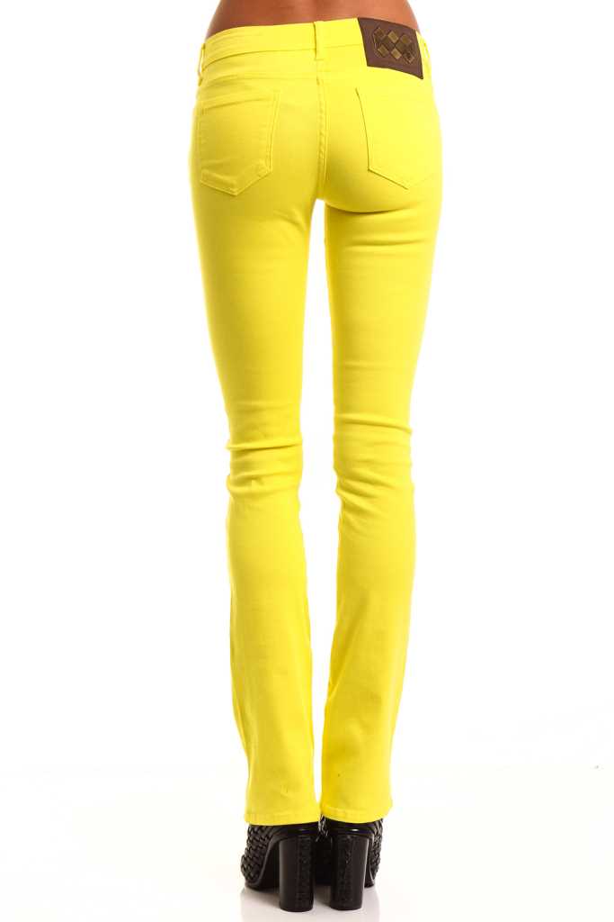 CALCA VERONICA SARJA TINT 34 AMARELO LUM
