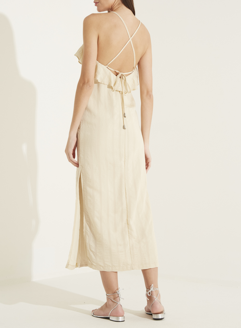 VESTIDO FORUM PP BEGE NAPA