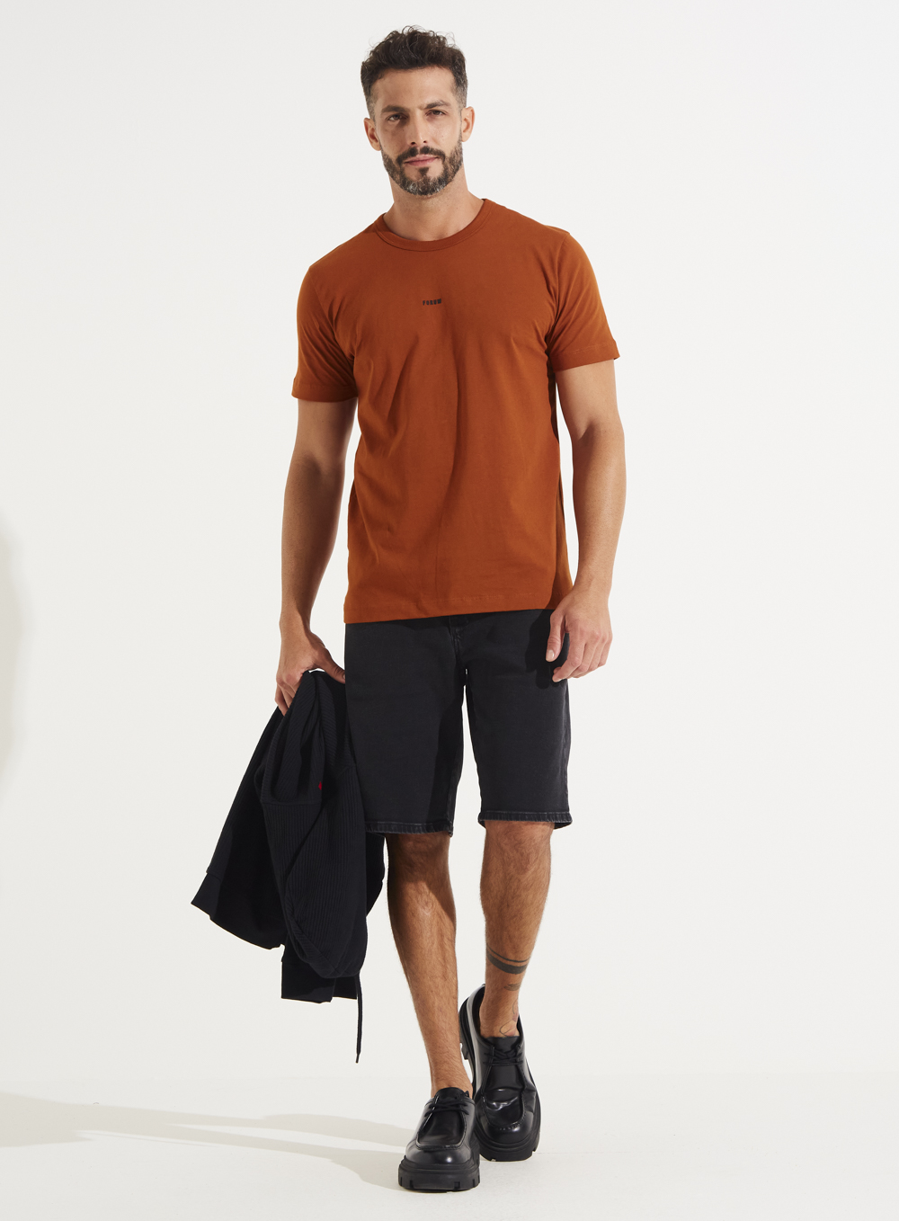BERMUDA JEANS PAUL SLIM 38 IND.PRETO