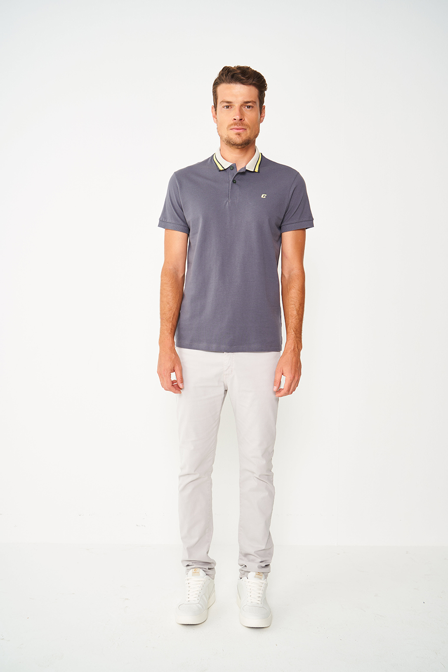 POLO COLCCI M CINZA FULIGEM