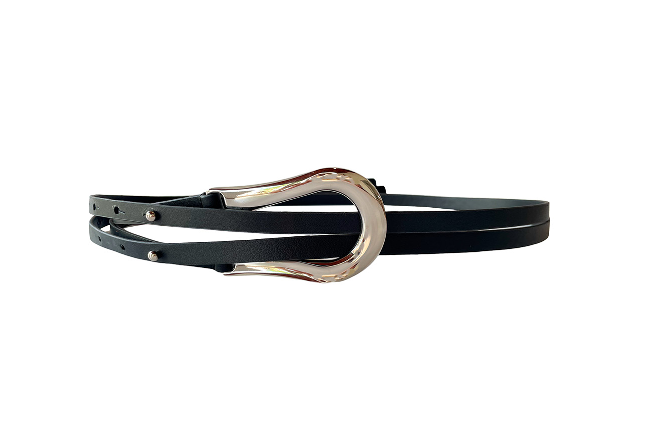 CINTO METAL PASSADOR TIRAS COLCCI 100 BEGEFLAVO/NI