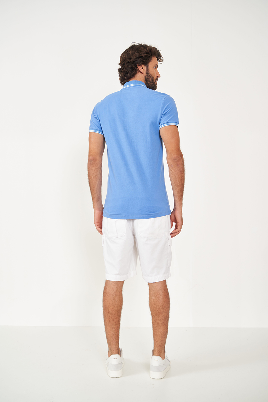 BERMUDA SARJA WORK CARGO 40 BRANCO