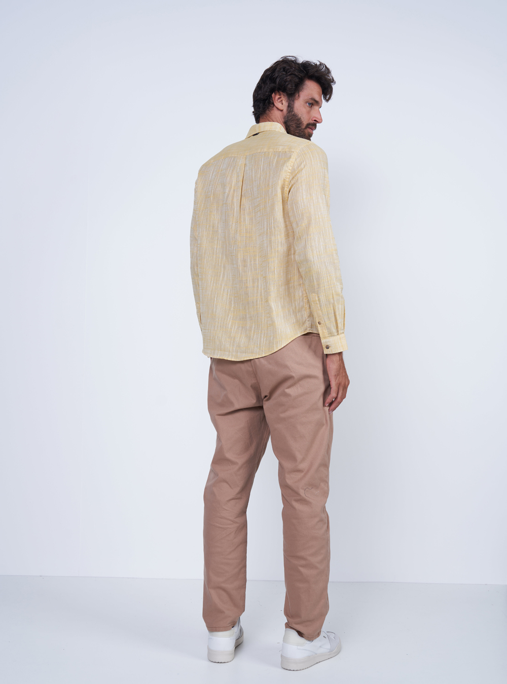CAMISA RELAX M BRANCO/AMARELO