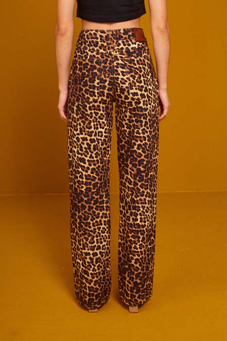CALÇA SARJA JULIETTE ESTAMPADA 38 JAGUAR FELINE
