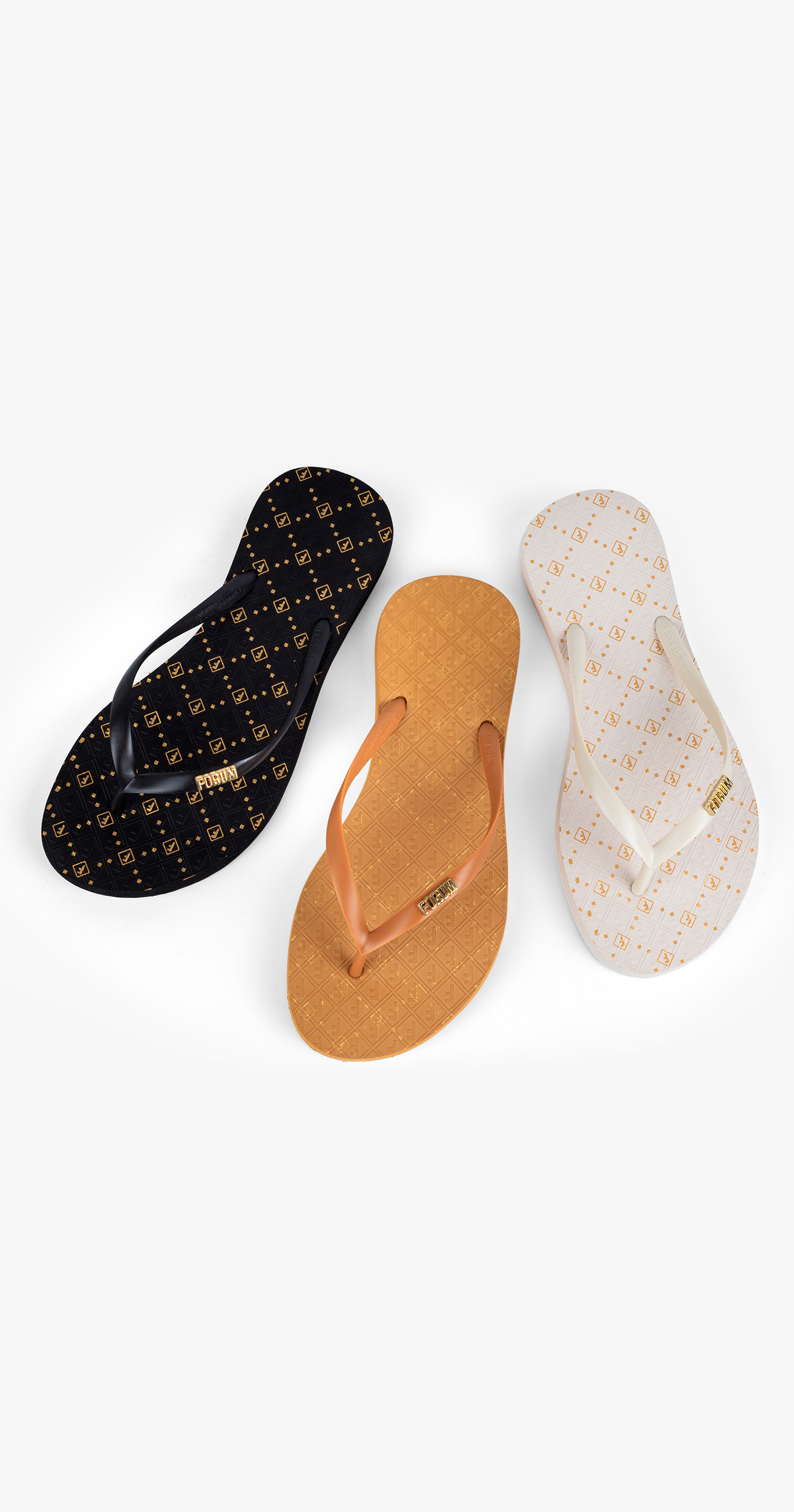 CHINELO FEM FORUM MONOGRAMA 33-34 MARROM ESPECIARI