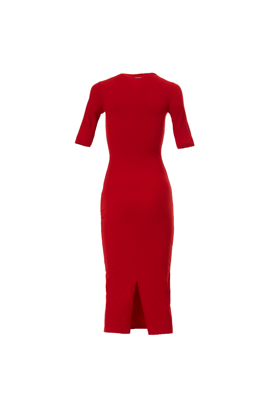 VESTIDO CANELADO M AZUL 4 ILHAS