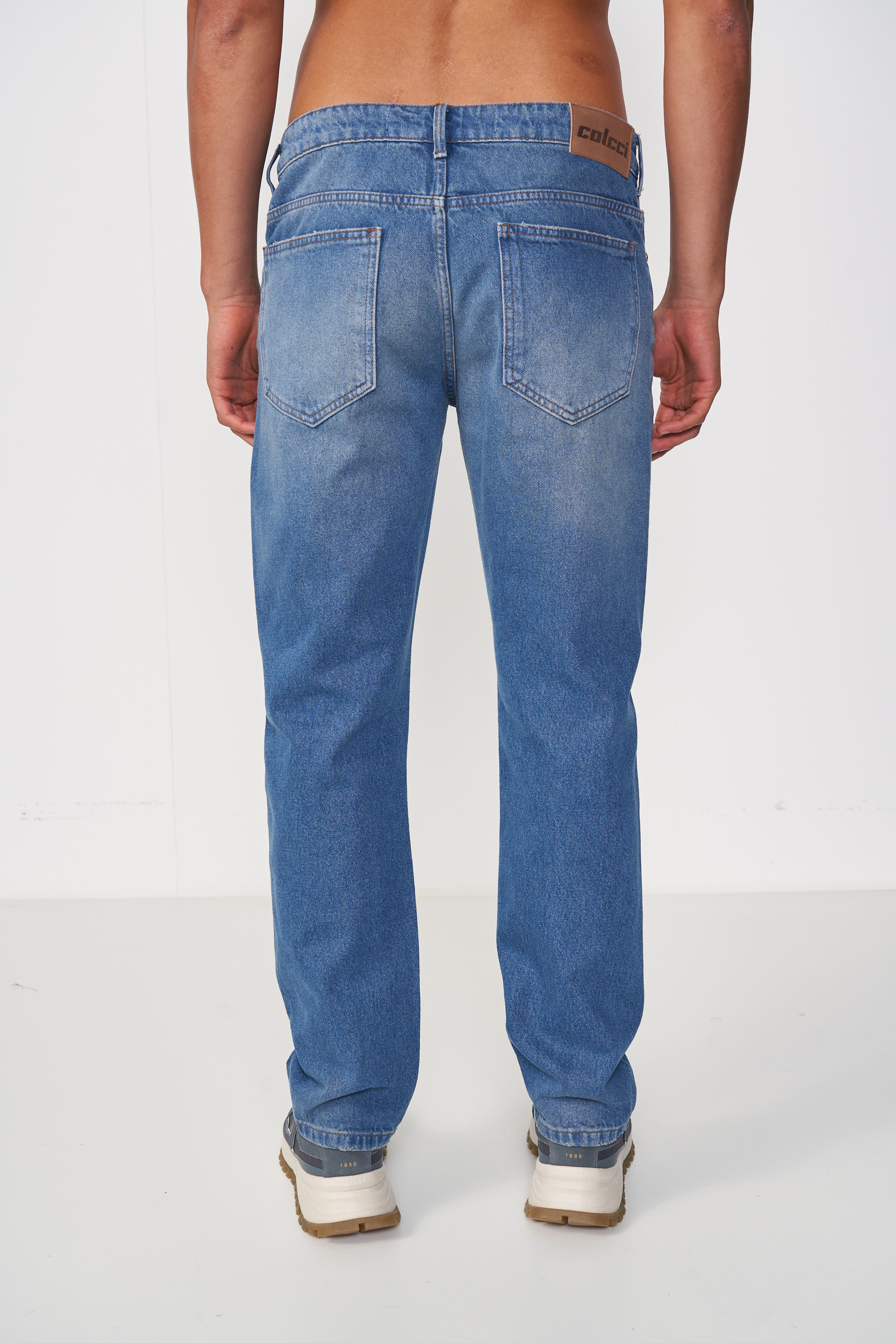 CALÇA JEANS RETA NOVA 46 INDIGO